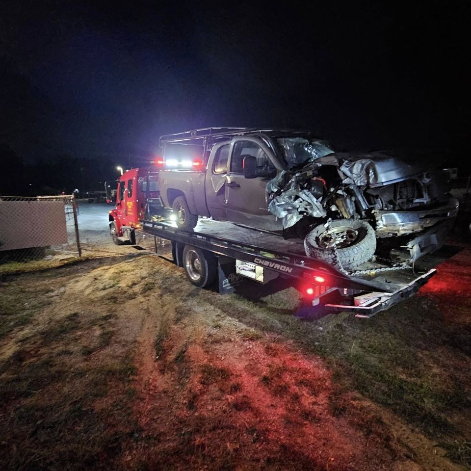 SUV Rolled Into a Field at Night – photo 2